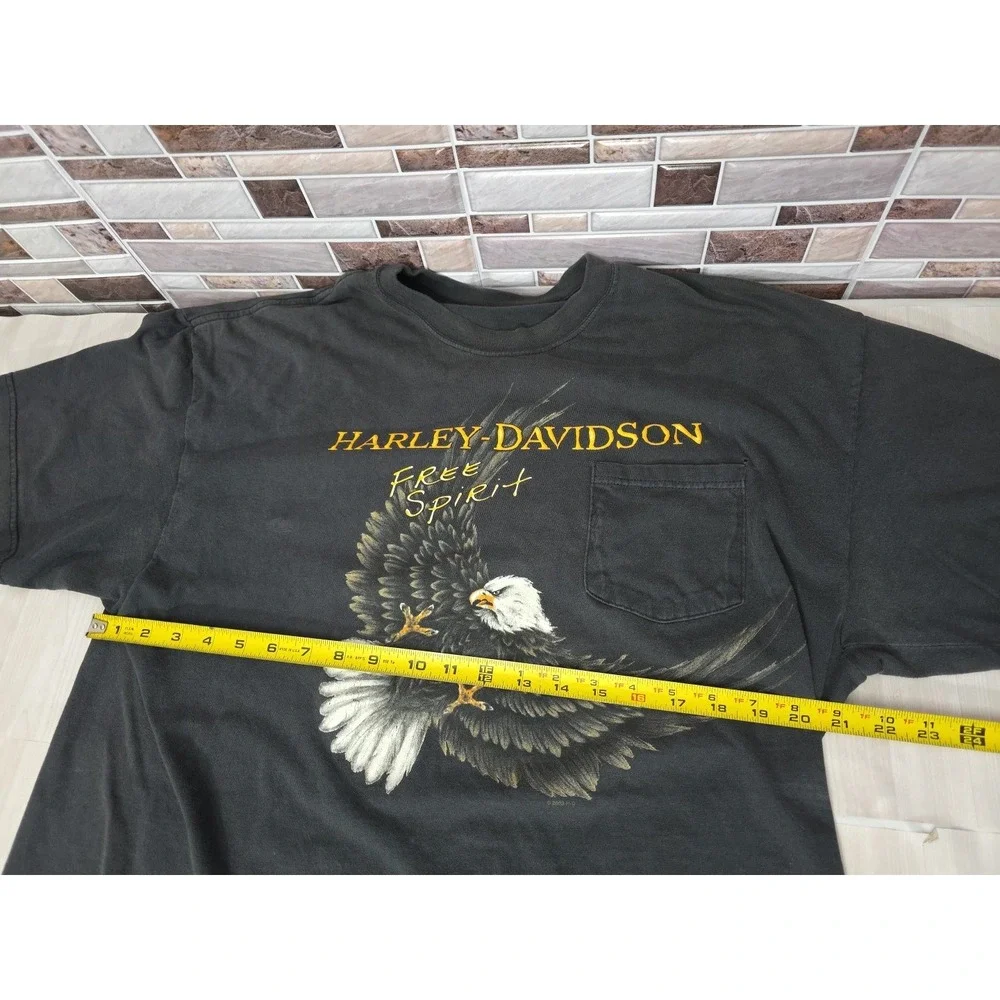 Vintage 2000 Harley Davidson Sauk Prairie WI HOG Hospital T-Shirt XL Free Spirit - Picture 5 of 16